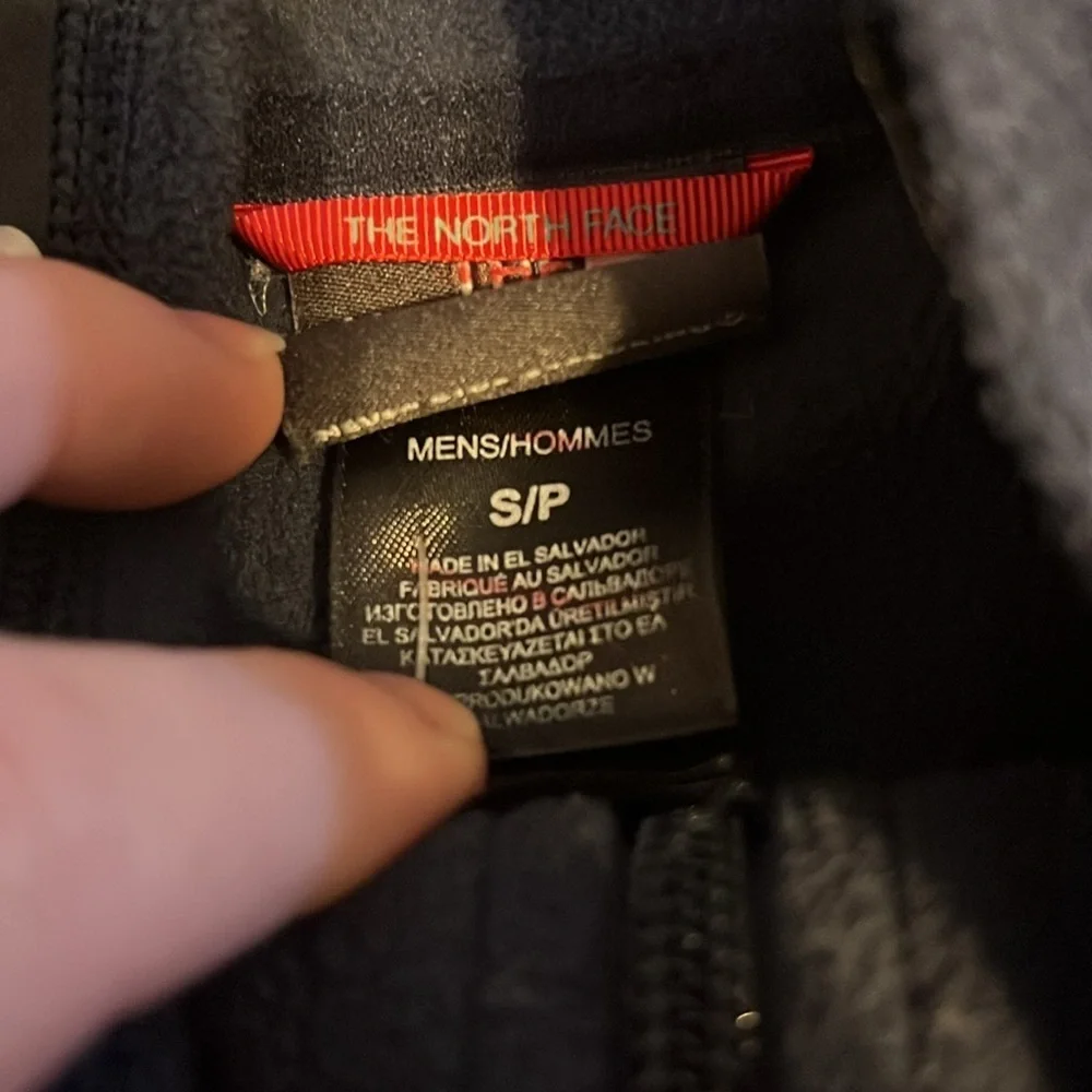 The North Face navy fleece jacket